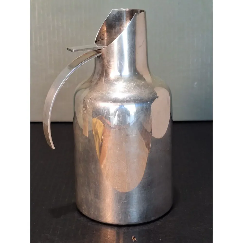 Lino Sabattini Oglala Thermal Carafe Pitcher Silver Plate Italy MCM Modernist